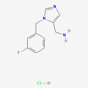 [1-(3-Fluorobenzyl)-1H-imidazol-5-yl]methanamine hydrochloride