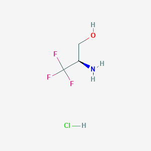 molecular formula C3H7ClF3NO B3028226 (2R)-2-氨基-3,3,3-三氟丙醇盐酸盐 CAS No. 172490-05-0