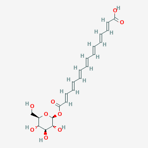 molecular formula C22H26O9 B3028231 Crocin 5 CAS No. 174916-30-4