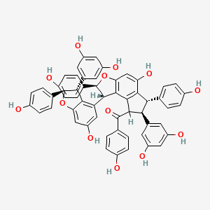 molecular formula C56H42O13 B3028232 Caraganaphenol A 