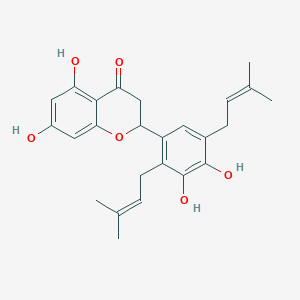 molecular formula C25H28O6 B3028233 (+/-)-Sigmoidin A CAS No. 176046-04-1