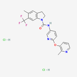 molecular formula C22H21Cl2F3N4O2 B3028243 Sb 243213 dihydrochloride 