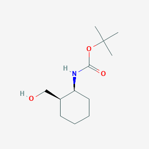 molecular formula C12H23NO3 B3028261 cis-(2-Hydroxymethyl-cyclohexyl)-carbamic acid tert-butyl ester CAS No. 179686-77-2