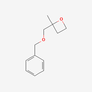 molecular formula C12H16O2 B3028264 2-((Benzyloxy)methyl)-2-methyloxetane CAS No. 1799439-19-2