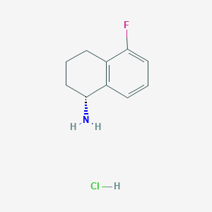 molecular formula C10H13ClFN B3028290 (R)-5-Fluoro-1,2,3,4-tetrahydronaphthalen-1-amine hydrochloride CAS No. 1810074-60-2