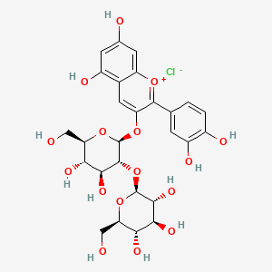 molecular formula C27H31ClO16 B3028310 Cyanidin 3-sophoroside chloride 