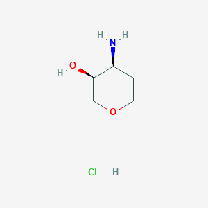 molecular formula C5H12ClNO2 B3028330 (3S,4S)-4-aminooxan-3-ol hydrochloride CAS No. 1864003-03-1