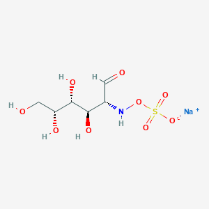 molecular formula C6H12NNaO9S B3028332 Sodium ((2R,3R,4R,5R)-3,4,5,6-tetrahydroxy-1-oxohexan-2-yl)amino sulfate CAS No. 188296-31-3
