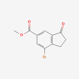 molecular formula C11H9BrO3 B3028361 Methyl 7-bromo-3-oxo-2,3-dihydro-1H-indene-5-carboxylate CAS No. 1951439-41-0