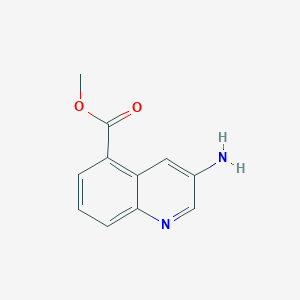 molecular formula C11H10N2O2 B3028371 Methyl 3-aminoquinoline-5-carboxylate CAS No. 1956382-58-3