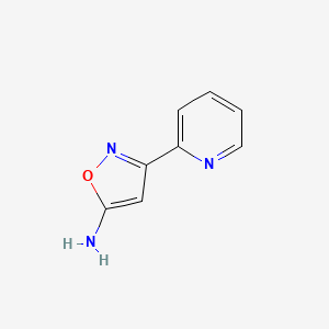 molecular formula C8H7N3O B3028381 3-(Pyridin-2-yl)isoxazol-5-amine CAS No. 19791-00-5