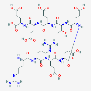 molecular formula C46H75N15O23 B3028383 Casein Kinase II Receptor Peptide 