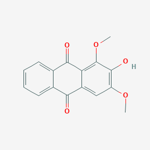 molecular formula C16H12O5 B3028385 1,3-Dimethoxy-2-hydroxy-9,10-anthraquinone CAS No. 19852-76-7