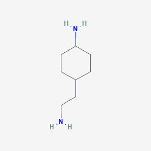 molecular formula C8H18N2 B3028414 4-(2-Aminoethyl)cyclohexan-1-amine CAS No. 202256-86-8