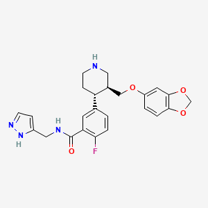 molecular formula C24H25FN4O4 B3028431 CCG258208 