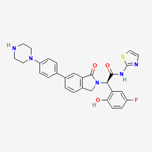 molecular formula C29H26FN5O3S B3028435 JBJ-04-125-02 