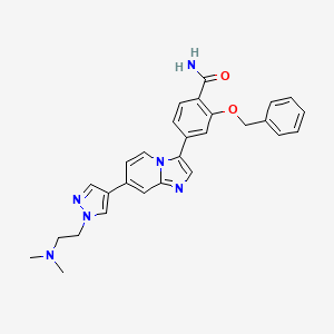 molecular formula C28H28N6O2 B3028455 MBM-17 CAS No. 2083621-90-1