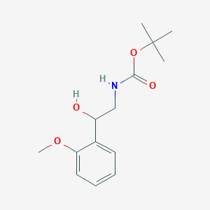 molecular formula C14H21NO4 B3028460 tert-butyl N-[2-hydroxy-2-(2-methoxyphenyl)ethyl]carbamate CAS No. 209530-21-2