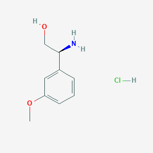 molecular formula C9H14ClNO2 B3028463 (S)-2-Amino-2-(3-methoxyphenyl)ethanol hydrochloride CAS No. 2095772-96-4