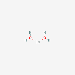 molecular formula CdH4O2 B3028476 Cadmium hydroxide (Cd(OH)2) CAS No. 21041-95-2