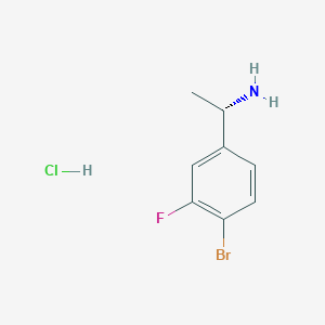 molecular formula C8H10BrClFN B3028481 (S)-1-(4-Bromo-3-fluorophenyl)ethanamine hydrochloride CAS No. 2109874-10-2