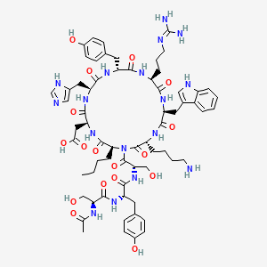 molecular formula C65H87N17O17 B3028499 (D-Tyr4)-mtii CAS No. 213314-49-9