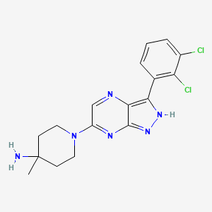 molecular formula C17H18Cl2N6 B3028516 IACS-13909 