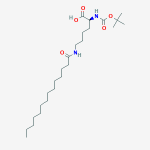 molecular formula C25H48N2O5 B3028524 Nalpha-boc-nepsilon-tetradecanoyl-l-lysineboc-lys(myr)-oh CAS No. 2173052-71-4