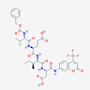 molecular formula C38H44F3N5O12 B3028536 Z-VEID-AFC 