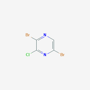 molecular formula C4HBr2ClN2 B3028537 2,5-Dibromo-3-chloropyrazine CAS No. 21943-16-8
