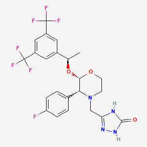 molecular formula C23H21F7N4O3 B3028550 (1R,2S,3R)-Aprepitant CAS No. 221350-96-5