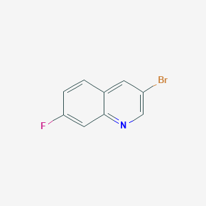 molecular formula C9H5BrFN B3028576 3-Bromo-7-fluoroquinoline CAS No. 225366-90-5