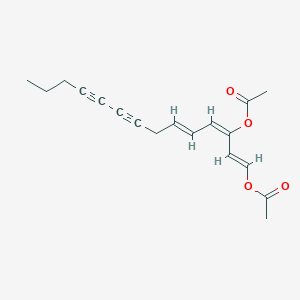 molecular formula C18H20O4 B3028590 Tetradeca-1,3,5-trien-8,10-diyne-1,3-diyl diacetate CAS No. 23414-61-1
