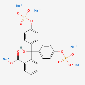 Pentasodium 2-(oxidobis(4-(phosphonnatooxy)phenyl)methyl)benzoate