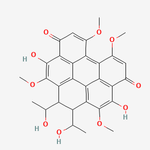 molecular formula C30H28O10 B3028619 Elsinochrome C 