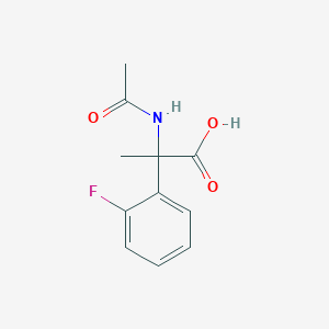 molecular formula C11H12FNO3 B3028677 (R)-2-Acetamido-2-(2-fluorophenyl)propanoic acid CAS No. 267401-33-2