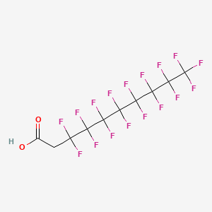 molecular formula C10H3F17O2 B3028698 Decanoic acid, 3,3,4,4,5,5,6,6,7,7,8,8,9,9,10,10,10-heptadecafluoro- CAS No. 27854-31-5