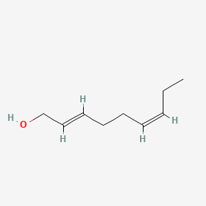 molecular formula C9H16O B3028704 (2E,6Z)-Nona-2,6-dien-1-ol CAS No. 28069-72-9