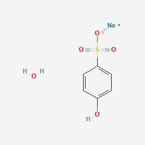 molecular formula C6H6NaO4S+ B3028714 Sodium p-hydroxybenzenesulphonate CAS No. 28469-73-0