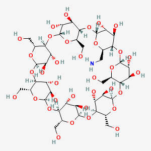 molecular formula C42H71NO34 B3028729 Mono-(6-Amino-6-deoxy)-Beta-cyclodextrin CAS No. 29390-67-8