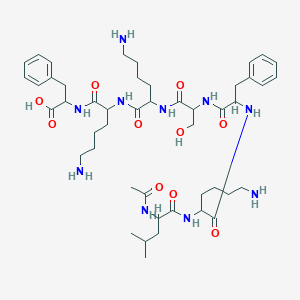 molecular formula C47H74N10O10 B3028738 AC-Leu-lys-phe-ser-lys-lys-phe-OH CAS No. 300584-92-3