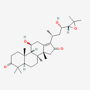 (5R,8S,9S,10S,11S,14R)-17-[(2R,4S)-4-[(2R)-3,3-Dimethyloxiran-2-yl]-4-hydroxybutan-2-yl]-11-hydroxy-4,4,8,10,14-pentamethyl-2,5,6,7,9,11,12,15-octahydro-1H-cyclopenta[a]phenanthrene-3,16-dione