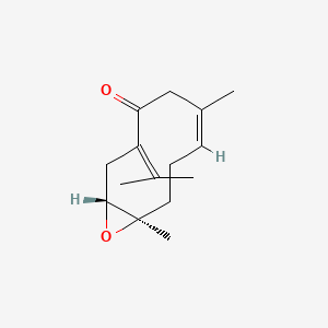molecular formula C15H22O2 B3028779 4,5-Epoxygermacrone CAS No. 32179-17-2
