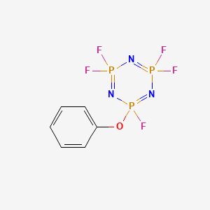 molecular formula C6H5F5N3OP3 B3028796 Pentafluoro(phenoxy)cyclotriphosphazene CAS No. 33027-68-8