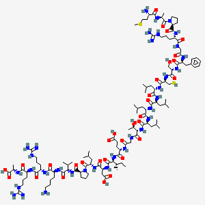 molecular formula C118H202N34O31S2 B3028798 H-Met-Ala-Pro-Arg-Gly-Phe-Ser-Cys-Leu-Leu-Leu-Leu-Thr-Gly-Glu-Ile-Asp-Leu-Pro-Val-Lys-Arg-Arg-Ala-OH CAS No. 330936-70-4