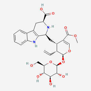 B3028822 (5S)-5-Carboxystrictosidine CAS No. 34371-47-6