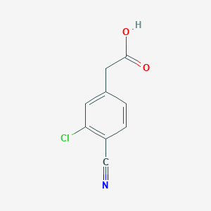 2-(3-Chloro-4-cyanophenyl)acetic acid