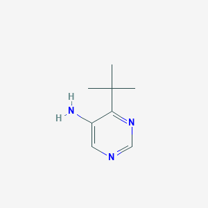 molecular formula C8H13N3 B3028839 4-(Tert-butyl)pyrimidin-5-amine CAS No. 3524-88-7