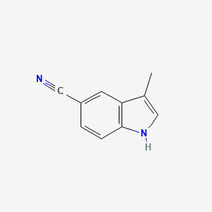 molecular formula C10H8N2 B3028854 3-Methyl-1H-indole-5-carbonitrile CAS No. 3613-06-7