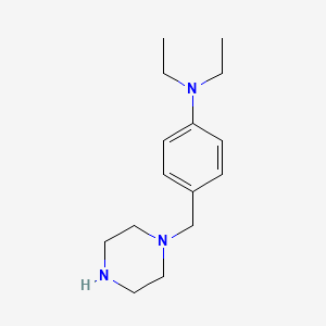 molecular formula C15H25N3 B3028859 Diethyl-(4-piperazin-1-ylmethyl-phenyl)-amine CAS No. 362054-66-8